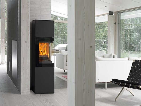 Poêle à bois en colonne